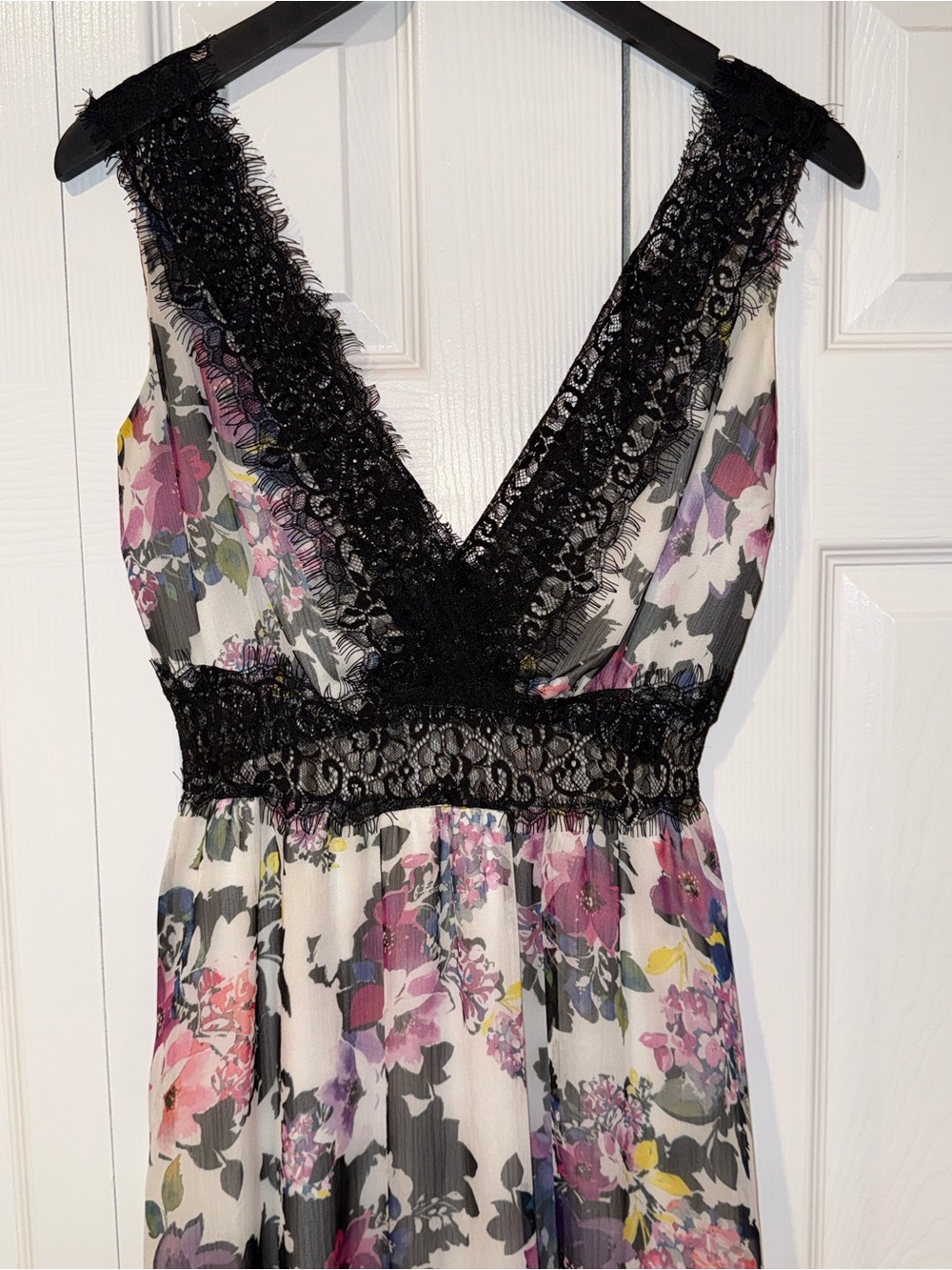 Bebe Lace Floral Dress